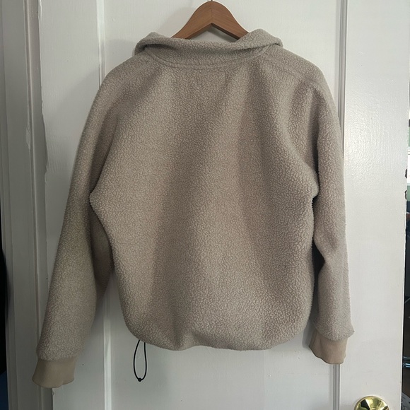 Everlane Renew Fleece Half-Zip Pullover - Oatmeal - Picture 6 of 8